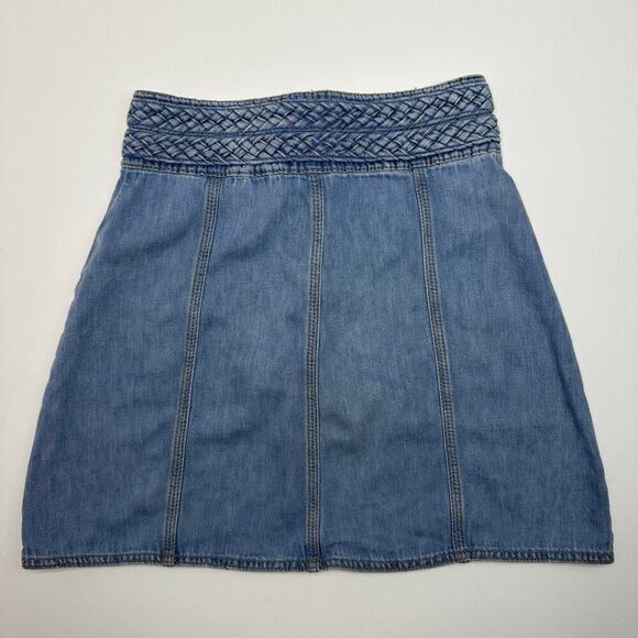 Free People High Waist Denim Skirt - Picture 4 of 7